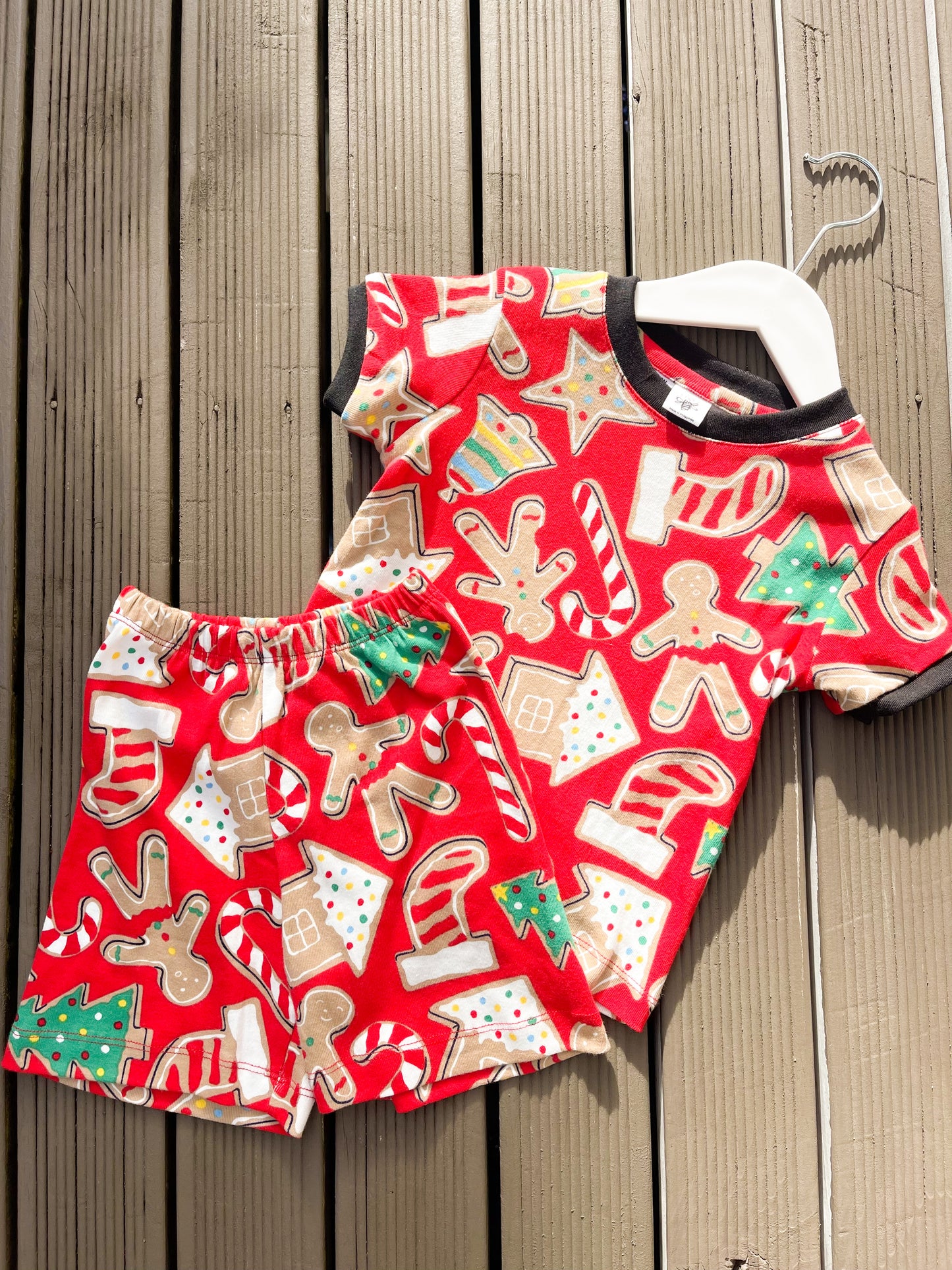 Gingerbread Family Matching Shorts Set