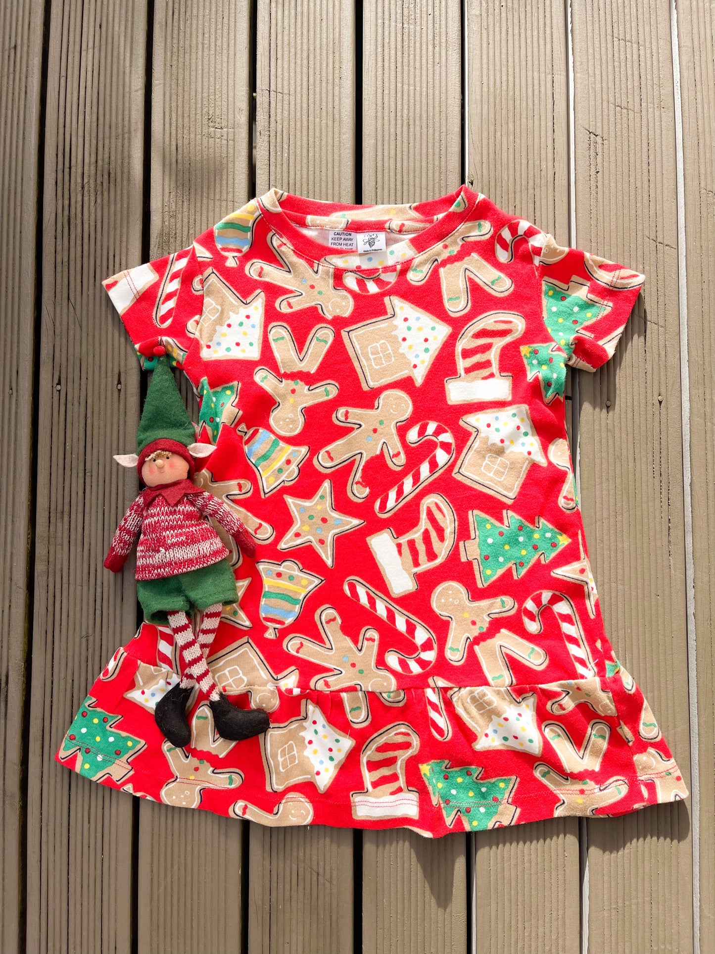 Gingerbread Family Matching Kids Dress